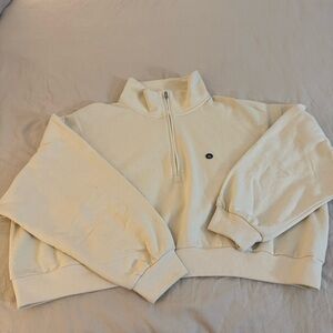 NEW Hollister Women's Cropped Quarter Zip Pullover Jacket XXL